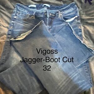 Vigoss Jagger Boot Cut Jeans in Light Blue